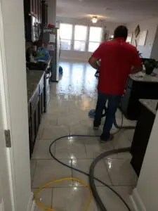 tile and grout cleaning expert restoring dirty tile floors to like-new condition.