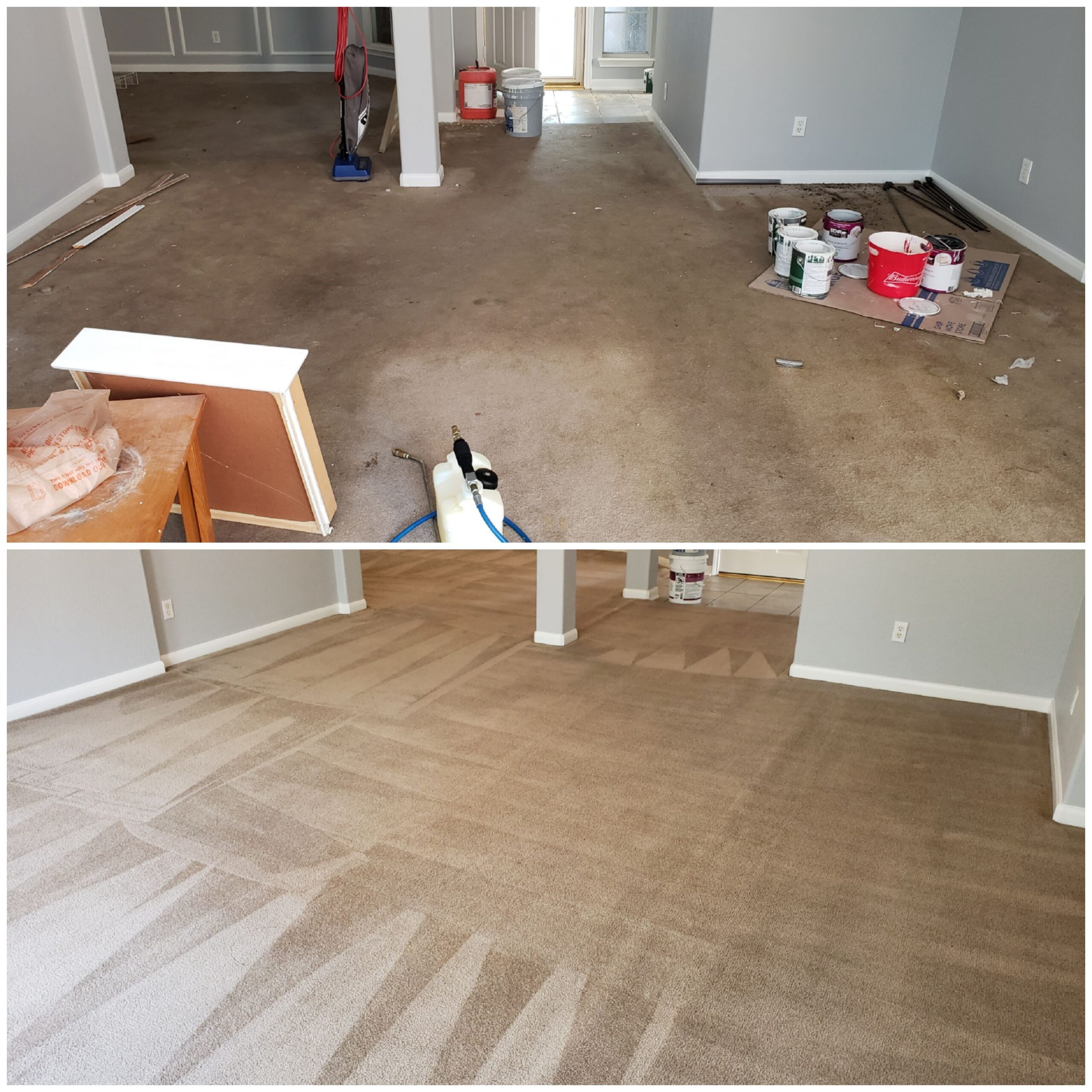 carpet cleaning before and after san antonio