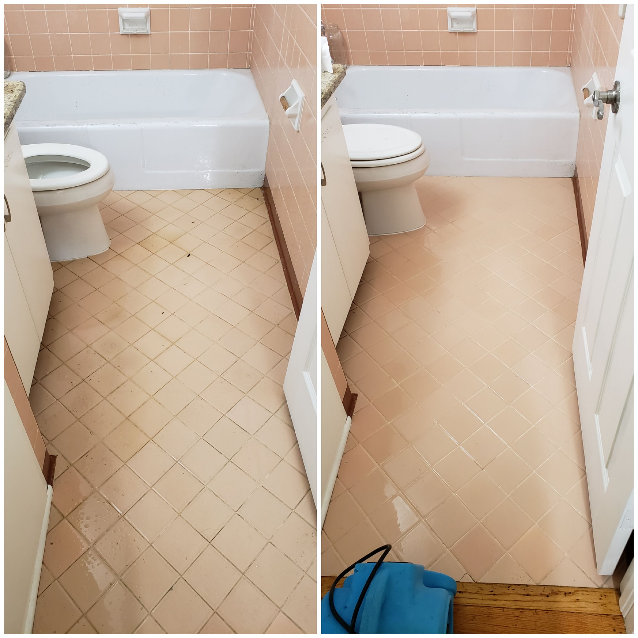 before after tile